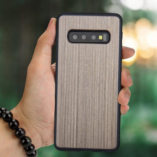 For Samsung Galaxy S10 plus Case Back Covers Shockproof Natural Wood Case for Samsung S10Plus S10e Protective Cases Shell Bumper