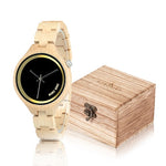 BOBO BIRD Elegant Women Watches Simple Dial Wooden Band Quartz wristwatch With Wooden Gift Box reloj mujer Accept Dropshipping