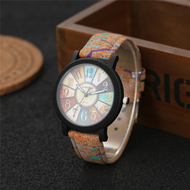 New simulate wood watch men quartz male sports Wristwatch Fashion Casual Leather Watches Neutral Clock high quality relojes