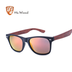 HU WOOD 2018 DESIGN Men/Women Classic Retro Rivet Polarized Sunglasses 100% UV Protection bamboo Sun Glasses GRS8004