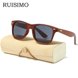 Handmade Wood Sunglasses Men women square Sunglasses for men women Mirror Wooden Sun Glasses retro de sol masculino 2017