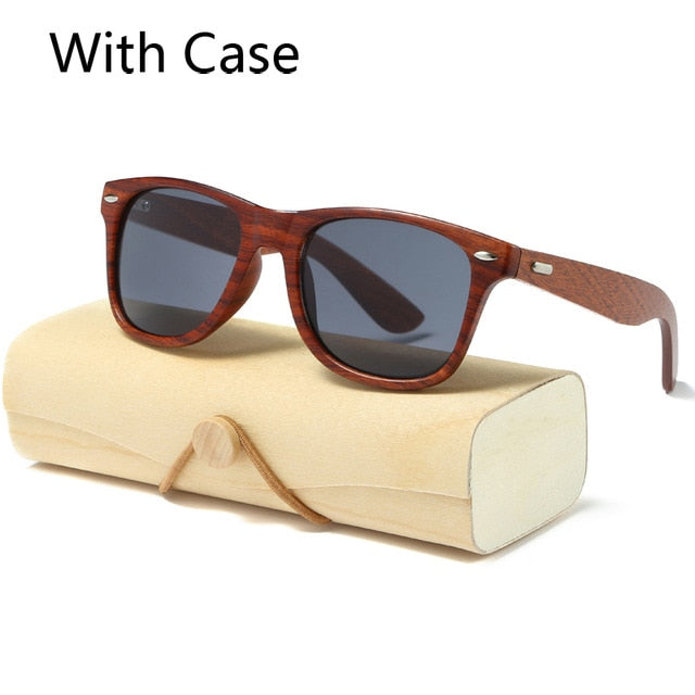 Handmade Wood Sunglasses Men women square Sunglasses for men women Mirror Wooden Sun Glasses retro de sol masculino 2017