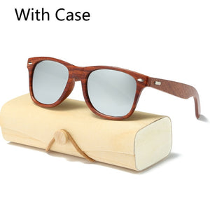 Handmade Wood Sunglasses Men women square Sunglasses for men women Mirror Wooden Sun Glasses retro de sol masculino 2017