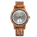 BOBO BIRD Luxury Minimalist Watch Men Women Independent Second Timepiece Metal Wood Band Relogio J-Q18