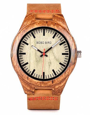 BOBO BIRD Wood Men Watch erkek kol saati Fashion Luxury Design Watches Women Wooden and Agate Inlay Case relogio masculino V-Q05