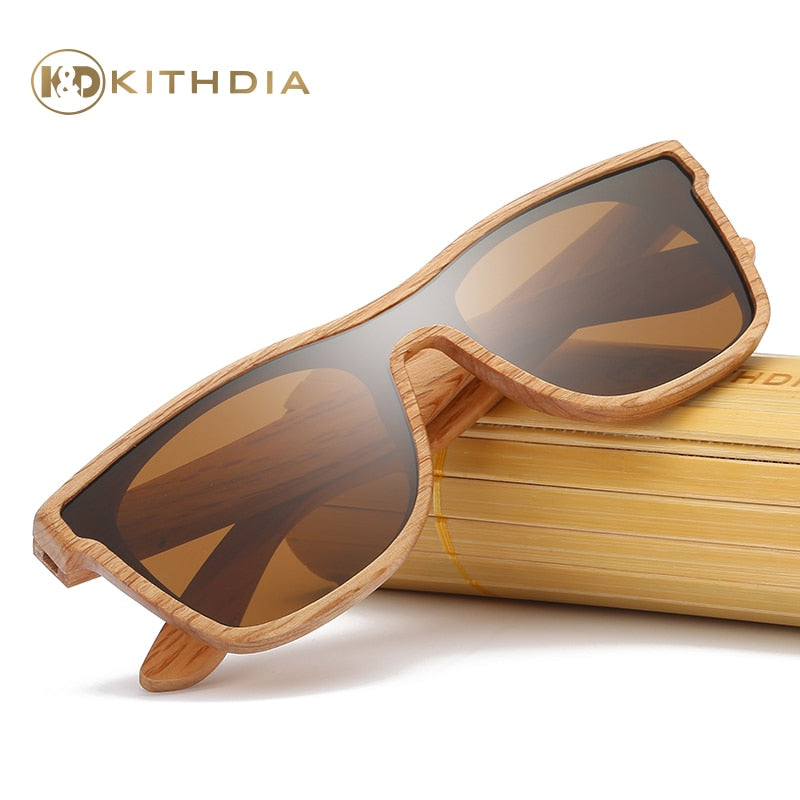 Kithdia Brand New Arrived Natural Wood Sunglasses Polarized With Bamboo Box and Support DropShipping / Provide Pictures #KD205