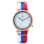 ALK Vision Pride Rainbow Top Wood Watches Luxury Brand Women Mens Wooden Watch with Canvas LGBT Strap Fashion Casual Wristwatch