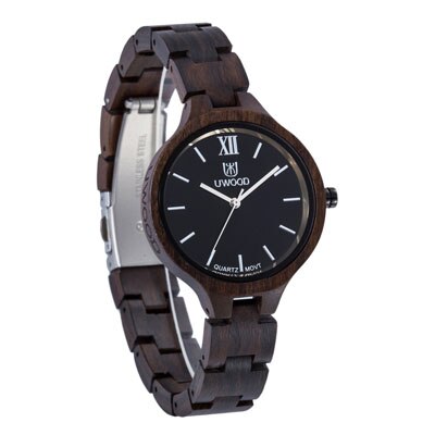 Unique Fashion Designer Women Dress Quartz Watches Hot Selling Newest Women`s Casual Wood Watch Japan Movement Wooden Wristwatch