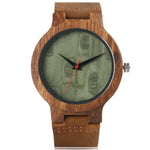 Simple Wooden Watch Men's Nature Bamboo Wood Genuine Leather Casual Women Minimalist Watch Male Sport Clock Reloj Christmas Gift