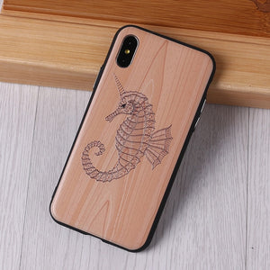 TOMOCOMO imitative Wood Cover For 6 7 7Plus 8 8Plus X XS Max 3D Relief Elephone Vintage Style Phone Cases Cover Capa Fundas