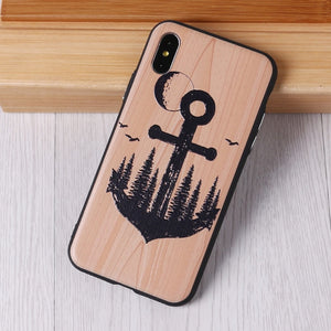 TOMOCOMO imitative Wood Cover For 6 7 7Plus 8 8Plus X XS Max 3D Relief Elephone Vintage Style Phone Cases Cover Capa Fundas