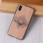 TOMOCOMO imitative Wood Cover For 6 7 7Plus 8 8Plus X XS Max 3D Relief Elephone Vintage Style Phone Cases Cover Capa Fundas