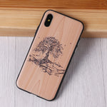 TOMOCOMO imitative Wood Cover For 6 7 7Plus 8 8Plus X XS Max 3D Relief Elephone Vintage Style Phone Cases Cover Capa Fundas