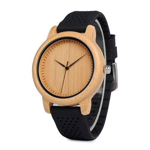 BOBO BIRD Women Watches Ladies' Luxury Bamboo Wood Timepieces Silicone Straps relojes mujer marca de lujo Great Gifts for Girls