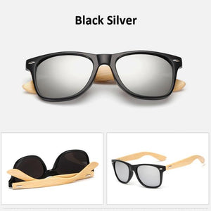 Retro Wood Sunglasses Women Mens Bamboo Sunglass Women Brand Design Classic Goggles Gold Mirror Sun Glasses Shades lunette oculo