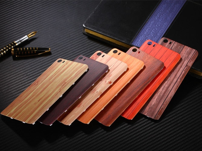 Fashion Frosted Plastic Wood Bamboo Pattern Case For Xiaomi 5 Mi5 M5 Back Battery Cover Xiaomi mi 5 Housing Replacement Parts