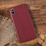 Lovebay PU Case Cover For Iphone 6 6S 7 7plus 8 Plus Wood Grain Yellow Soft Phone Cases For Iphone XS Max XR X Luxury Back Cover