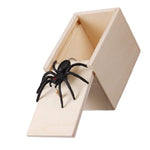 1 Pcs Wooden Prank Spider Scare Box Case Joke Lifelike Funny Surprise Gag Toy YJS Dropship