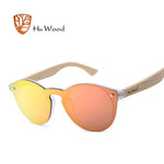 HU WOOD New Arrival Wood Sunglasses Multi Color Uv Sun Glasses Driving Wind lenses trend ladies outdoor personality sunglasses