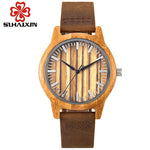 SIHAIXIN Bamboo Wooden Watch Male Top Brand Luxury for Men and Women Leather Strap Relogio Masculino Dropshipping Wood Watches