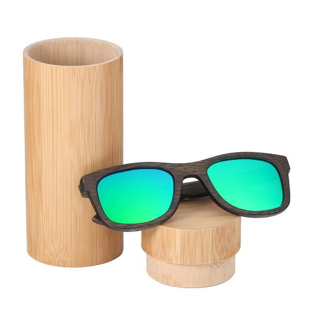 BerWer bamboo sunglasses 2019 fashion polarized sunglasses popular new design wooden sunglasses Frame Handmade