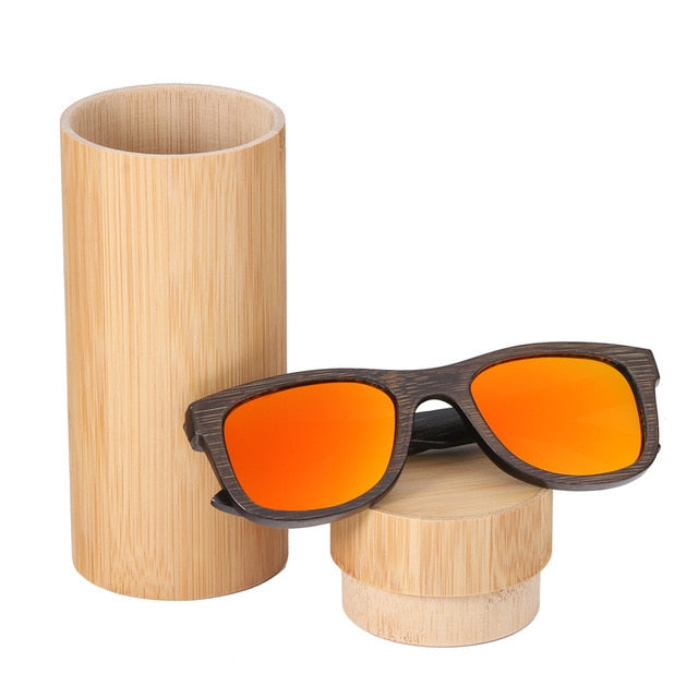 BerWer bamboo sunglasses 2019 fashion polarized sunglasses popular new design wooden sunglasses Frame Handmade