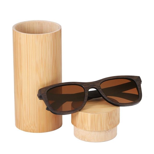 BerWer bamboo sunglasses 2019 fashion polarized sunglasses popular new design wooden sunglasses Frame Handmade