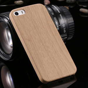 KISSCASE Vintage Wood Texture Pattern Leather Cases For iPhone 7 6 6S Plus 5 5S SE Case Soft Wood Cover For iPhone 7 X Xs Max XR