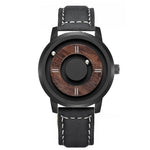 2019 EUTOUR Magnetic Drive Mens Watches Top Brand Luxury Quartz Watch Women Man Wood Stainless Steel Unisex WristWatches