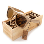 BOBO BIRD Sunglasses Women Men Handmade Nature Wooden Polarized Sunglasses New  With Creative Wooden Gift Box AG007