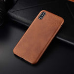 Boucho For iPhone XS Max XR Case Ultra Thin Cloth Wood Texture Phone Cases For iPhone 7 8 6 6s plus PU Leather Soft Cover Coque