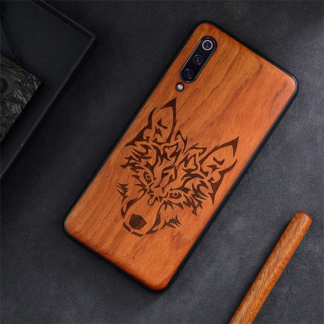 2019 New For Xiaomi Mi 9 Case Slim Wood Back Cover TPU Bumper Case On Xiaomi Mi 9 Xiomi Mi9 SE Phone Cases