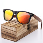 BARCUR Black Walnut Sunglasses Wood Polarized Sunglasses Men Glasses Men UV400 Protection Eyewear Wooden Original Box