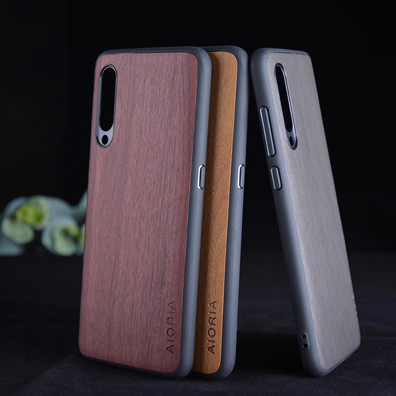 Wooden design case for Xiaomi mi9 mi 9 soft TPU silicone&PC&wood PU leather skin covers coque fundas for Xiaomi mi9 SE mi 9 SE