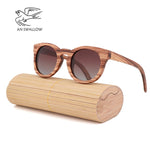 Polarized zebra wood glasses handmade retro wooden frame men's driving sunglasses cool polarized women's bamboo sunglasses