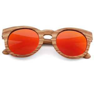 Polarized zebra wood glasses handmade retro wooden frame men's driving sunglasses cool polarized women's bamboo sunglasses