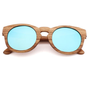 Polarized zebra wood glasses handmade retro wooden frame men's driving sunglasses cool polarized women's bamboo sunglasses