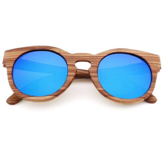 Polarized zebra wood glasses handmade retro wooden frame men's driving sunglasses cool polarized women's bamboo sunglasses