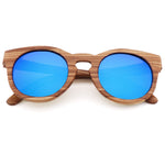 Polarized zebra wood glasses handmade retro wooden frame men's driving sunglasses cool polarized women's bamboo sunglasses