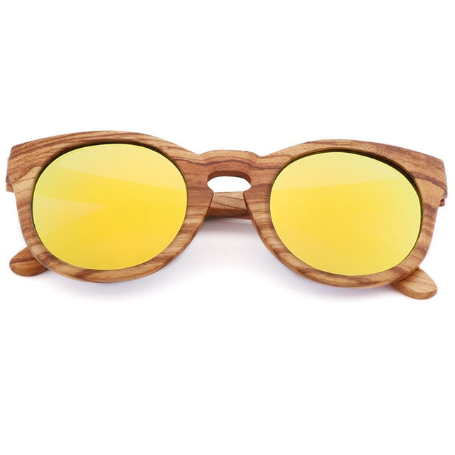 Polarized zebra wood glasses handmade retro wooden frame men's driving sunglasses cool polarized women's bamboo sunglasses