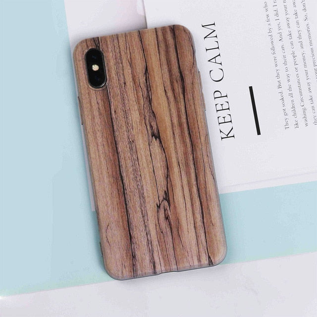 AXD Soft Case For Xiaomi Redmi 6A 7 Note 5 5A 6 Pro 7 Marble Silicone Cover Mi A2 A1 A3 mi8 Lite Mi9 Retro Wood Print Back Capa