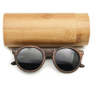 2019 Women Men Cateye Wood Sunglasses Vintage Round Sunglasses Polarized Lens Wooden Sunglasses Free Shipping