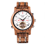 BOBO BIRD Automatic Skeleton Mechanical Watches Men Wooden Luxury Watch Self Wind relógio masculino automatic