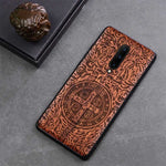 Oneplus 7 pro Case Boogic Original Real Wood funda Oneplus 7 Rosewood TPU Shockproof Back Cover Phone Shell One plus 7 Pro case