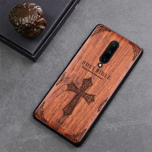 Oneplus 7 pro Case Boogic Original Real Wood funda Oneplus 7 Rosewood TPU Shockproof Back Cover Phone Shell One plus 7 Pro case