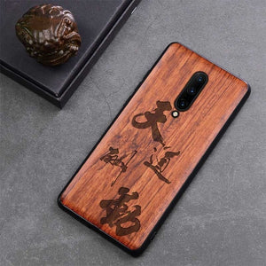 Oneplus 7 pro Case Boogic Original Real Wood funda Oneplus 7 Rosewood TPU Shockproof Back Cover Phone Shell One plus 7 Pro case